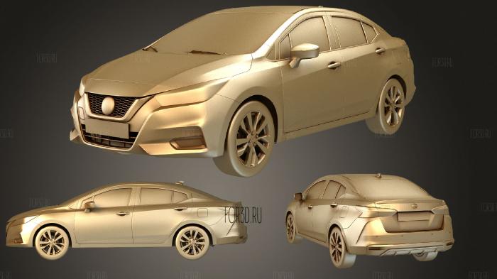 Nissan Versa 2020 stl model for CNC